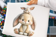 Mom and baby animals clipart, an Illustration by SinaCreation (Thumbnail 8 of 8)