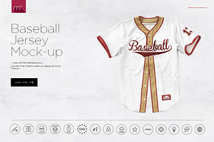 Baseball Jersey 4xMock-ups