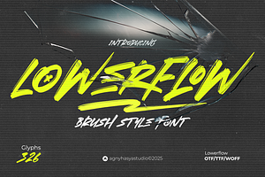 Lowerflow - Brush Font