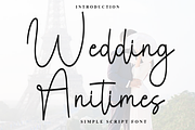 Wedding Anitimes, a Handwritten Font by FreshTypeINK (Thumbnail 1 of 9)