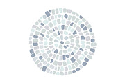Antique stone circle mosaic pattern, a Texture Graphic by Elena Pimukova (Thumbnail 4 of 4)