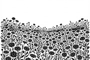 60 Daisy Flower Field Silhouette, a Seasonal Illustration by Amazin_art (Thumbnail 32 of 35)