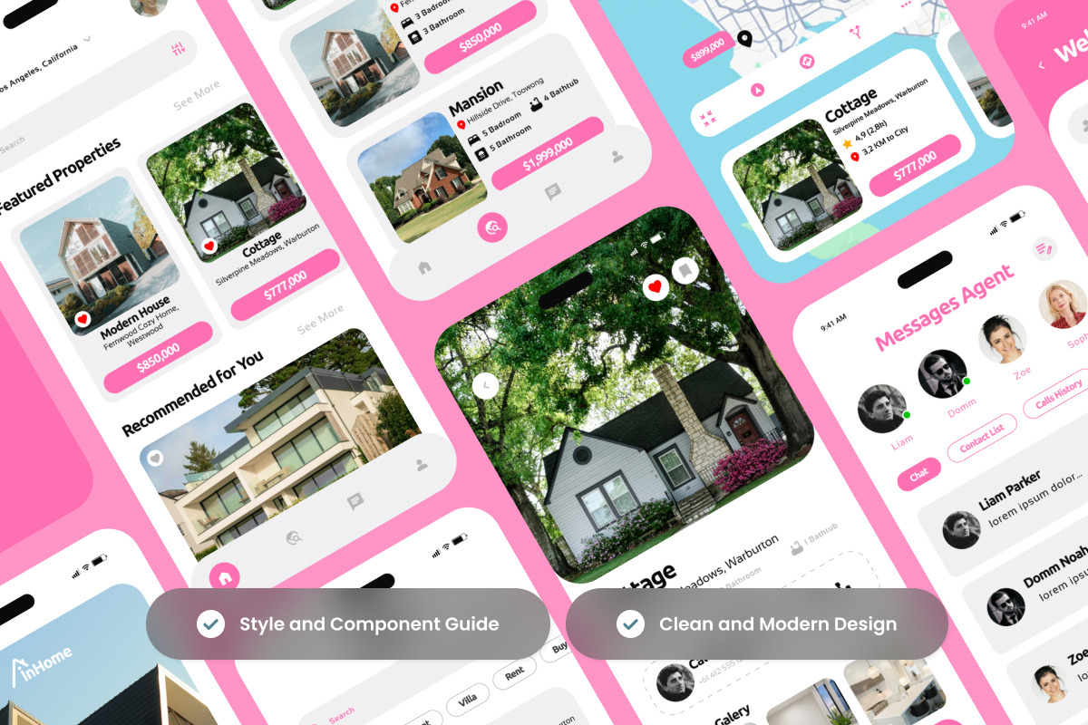 InHome - Real Estate Property Finder, an App Template by trabaskriya (Photo 3 of 6)
