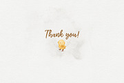 BEAR AND CHICKENS watercolor set, an Animal Illustration by erasovas (Thumbnail 15 of 15)