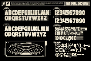 Impeldown Display Font & Symbols