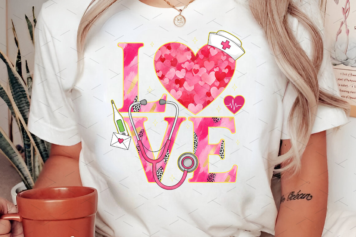 Valentine Love Nurse Png, an Illustration by Libby Wishes (Photo 4 of 8)