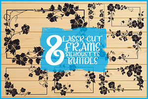 Laser Cut Border Frame Set, an Illustration by hafijul