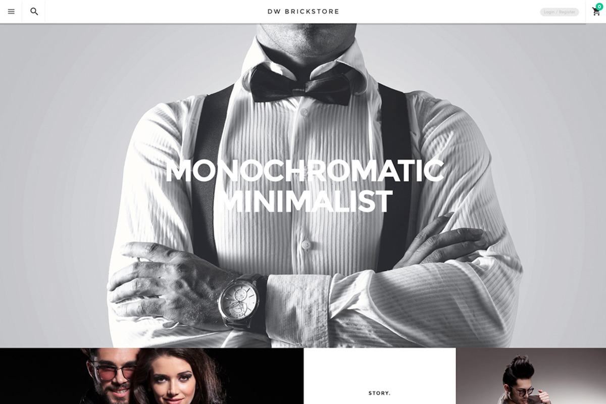 DW Brickstore- WooCommerce theme, a WordPress Template by DesignWall (Photo 1 of 5)