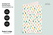 3 Greeting Card Photoshop Mock-Ups, a Print Template by Rocket & Indigo (Thumbnail 6 of 10)