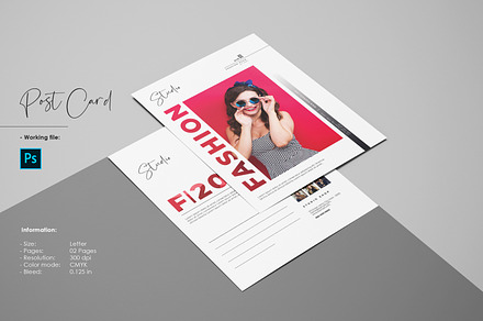 Postcard Template V1319, a Card Template by Template Shop