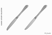 Dessert Knife Classic Cutlery, an Object 3D Model by VK Studio (Thumbnail 2 of 7)