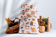 Takeaway food set & seamless pattern, a Food Illustration by Good Studio (Thumbnail 4 of 5)