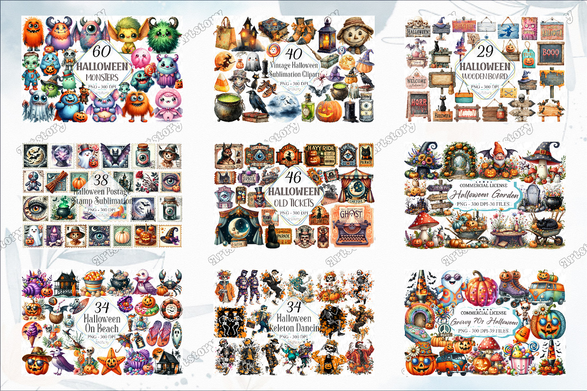 The Big Halloween Clipart PNG Bundle, a Graphic by designcity5 (Photo 3 of 4)