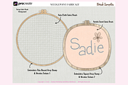24 NEEDLEPOINT FABRIC KIT Procreate, a Brushes & More by Fashion Workshop Bkk (Thumbnail 6 of 8)