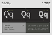 GC 707 Mono - Modern Monospace, a Sans Serif Font by Glyphonic (Thumbnail 8 of 16)