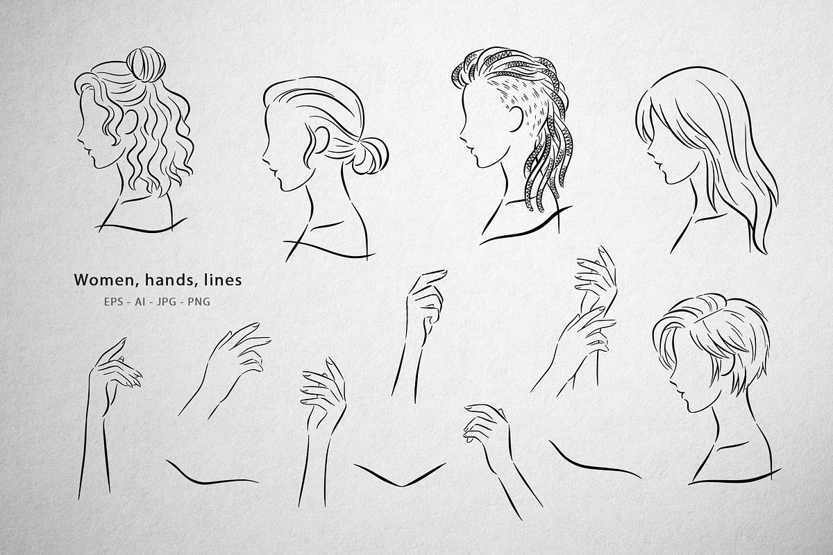 Female Beauty:Line Art Illustrations, a Person Illustration by Greywitch_Lola (Photo 4 of 11)