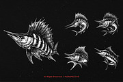 10 Bundle Dark Art Marlin Fish, an Illustration by Morspective (Thumbnail 5 of 7)