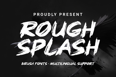 Rough Splash - Brush Font