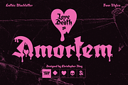 Amortem - Gothic Blackletter Font, a Blackletter Font by Wingsart Studio (Thumbnail 1 of 15)