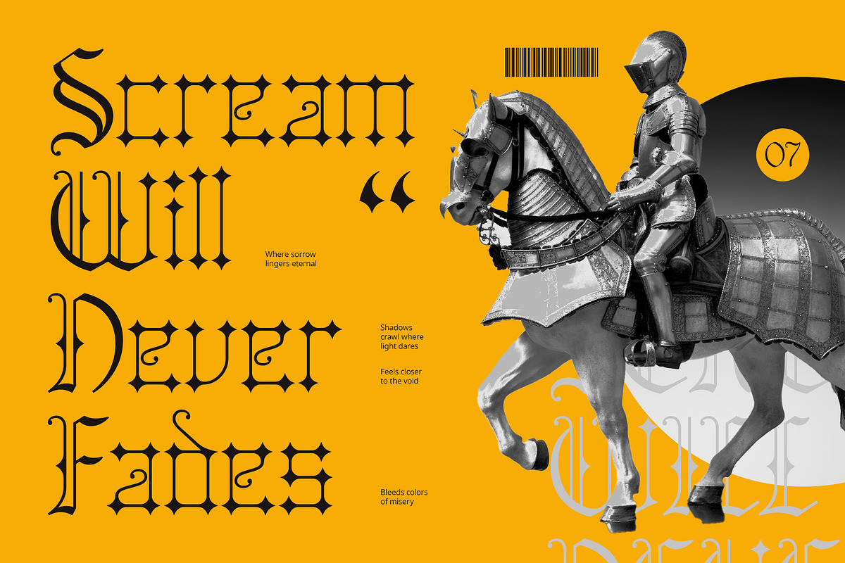 CS Bastille – Blackletter Font, a Blackletter Font by Craft Supply Co. (Photo 6 of 8)