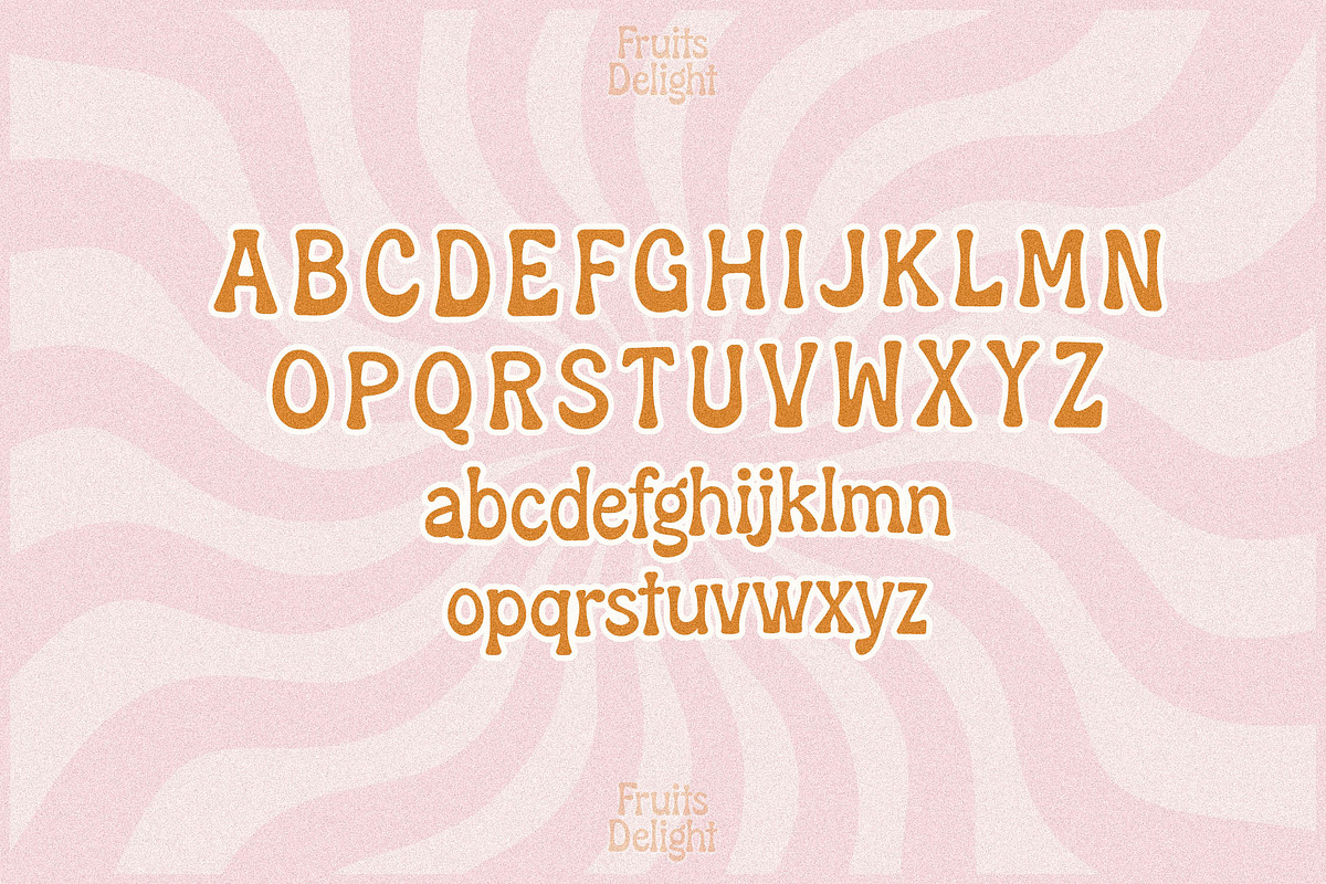 Fruits Delight a Groovy Retro Font, a Sans Serif Font by Storytype Studio (Photo 12 of 15)