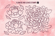 Floral Procreate Stamps for Tattoo, a Brush Add-On by InkPrintsTattoo (Thumbnail 3 of 9)