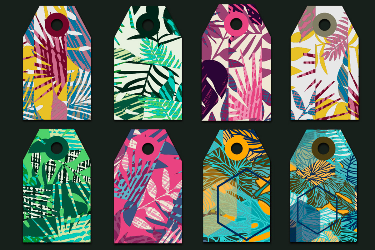8 tropical gift tags, an Object Graphic by zeffir (Photo 2 of 2)