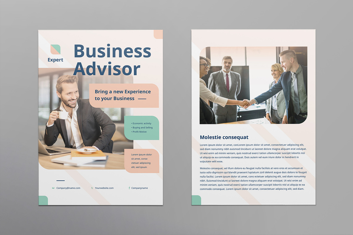 Business Advisor Print Pack, a Marketing Template by TemplatesNow!