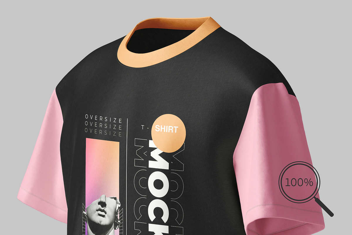 Oversize T-Shirt Mockup, a Shirt Mockup by graphiccrew (Photo 9 of 11)
