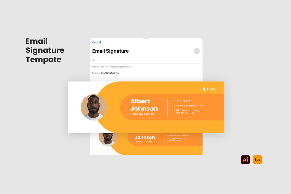 Email Signature Template, an Email Template by Neermana