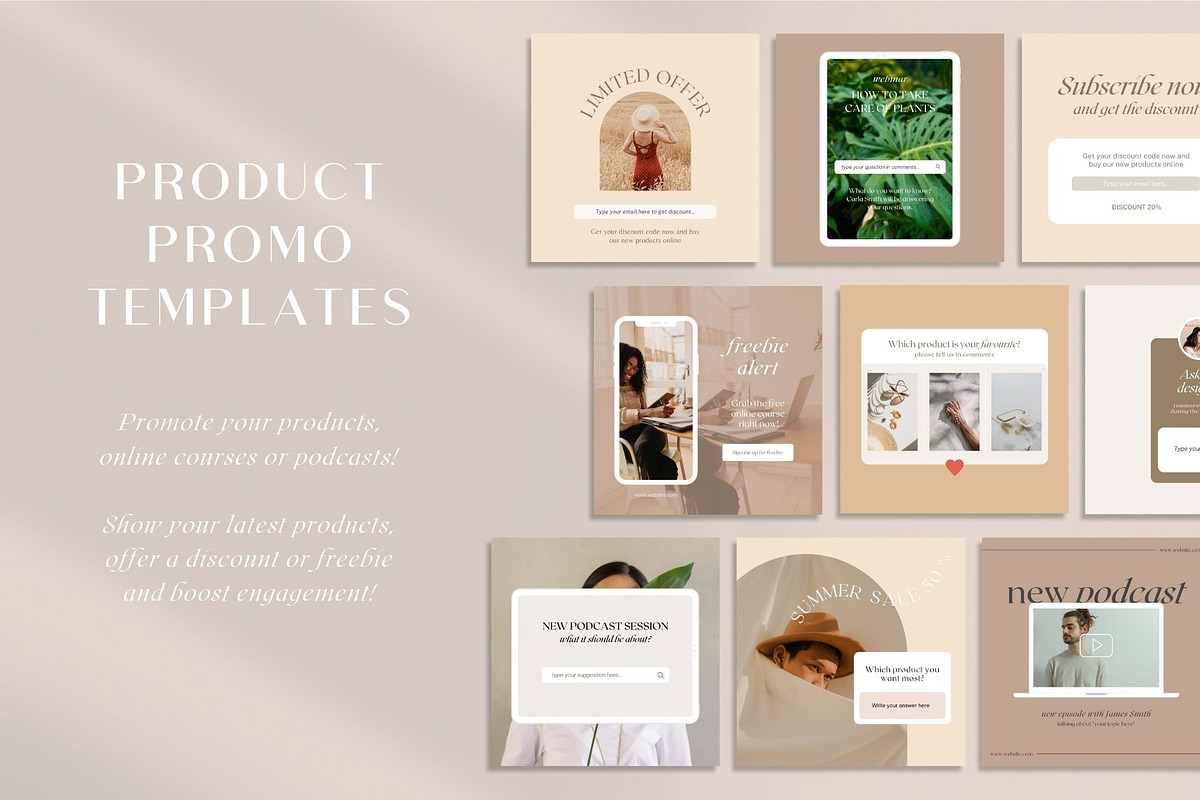Instagram Engagement Booster | CANVA, a Social Media Template by Lyrata Studio (Photo 10 of 21)