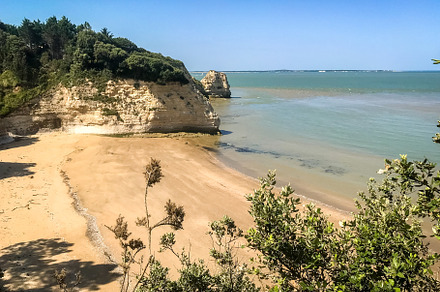 Beach and cliffs of Saint Georges De Didonne, a Nature Photo by GoodGoods
