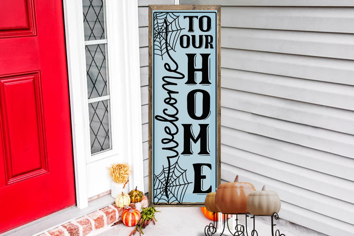 Halloween Porch Sign SVG Bundle, a Decorative Illustration by Fokira (Photo 5 of 7)