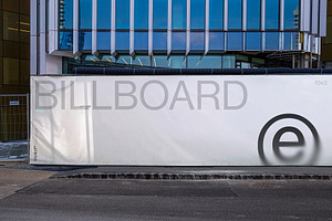 Billboard Mockup – Construction Fenc