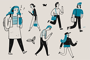 Hand drawn daily life activities, a Person Illustration by Huza Studio (Thumbnail 2 of 9)