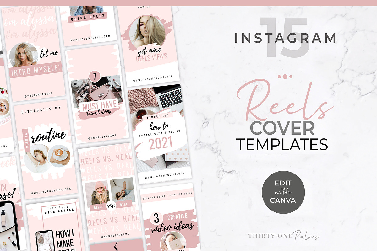 Instagram Reels Templates | Blush, a Social Media Template by Thirty One Palms Studio (Photo 1 of 5)