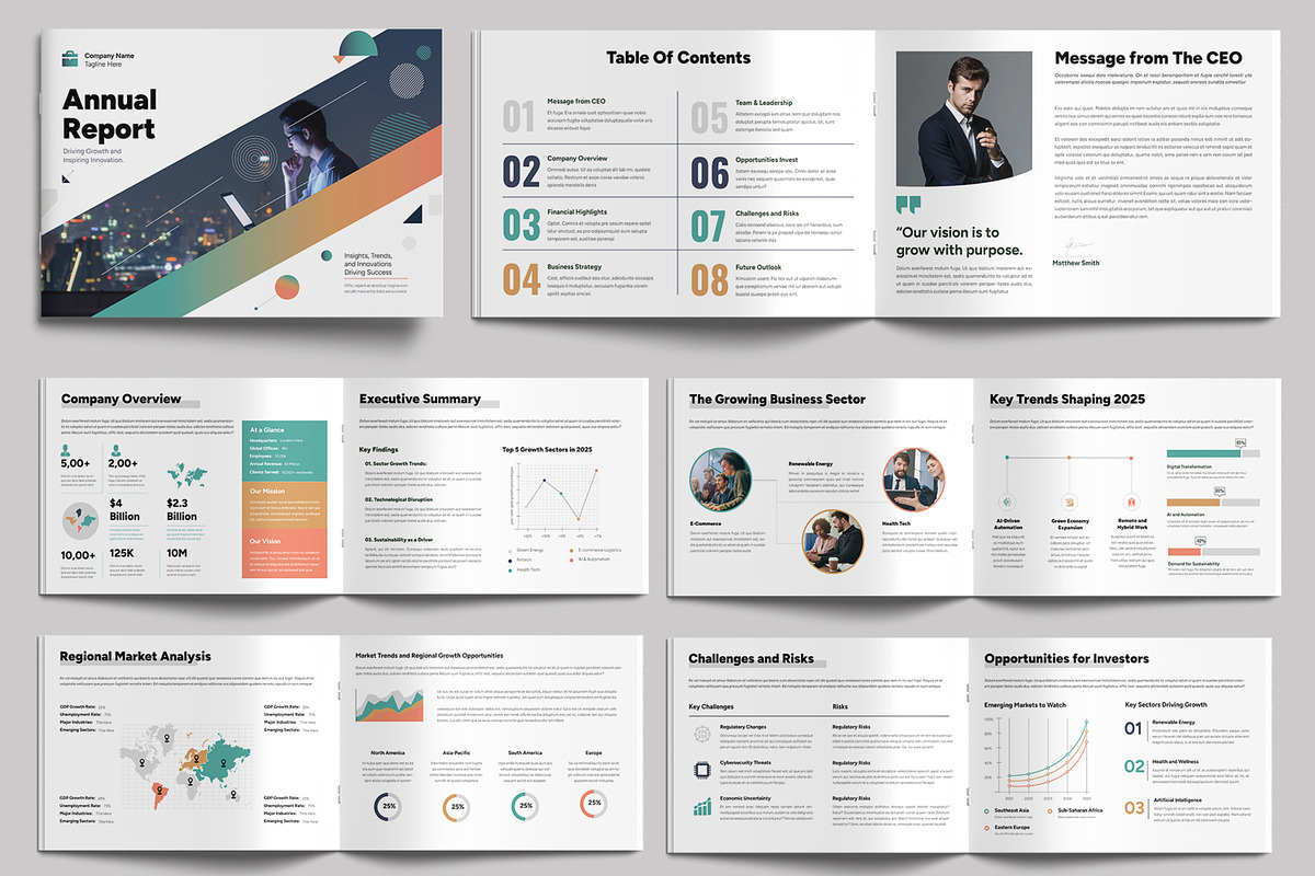 Company Annual Report, a Brochure Template by MightyDesign (Photo 1 of 6)