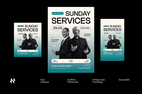 Sunday Church Flyer preview 5