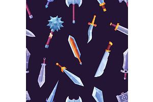 Medieval weapons. Ancient daggers, a Texture Illustration by LadadikArt