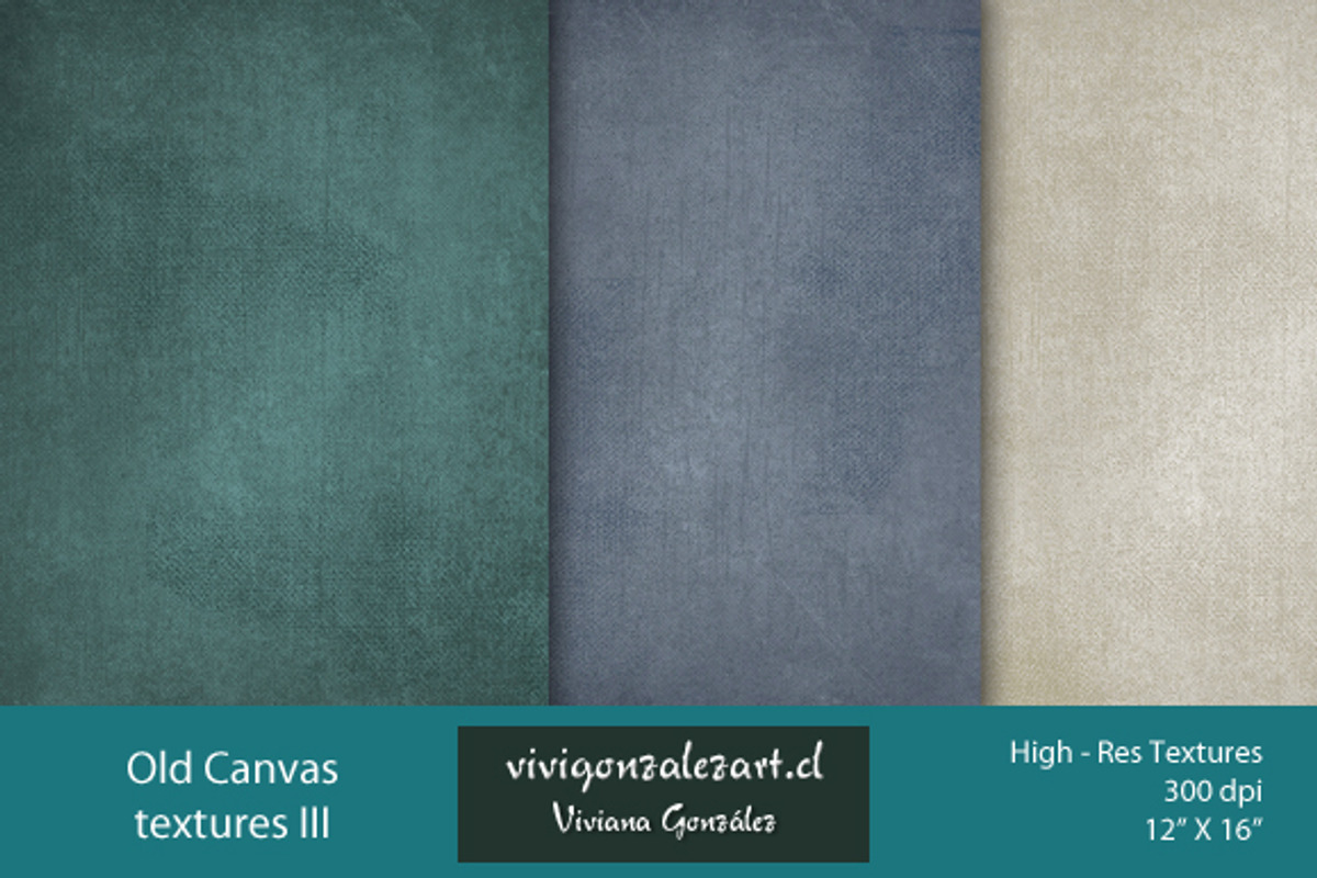 Old Canvas Textures III, a Texture Graphic by ViviGonzalezArt (Photo 2 of 3)