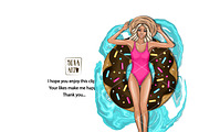 Young woman relaxing. Fashion Girl, a Graphic by Natalya_Mona_Art (Thumbnail 11 of 11)