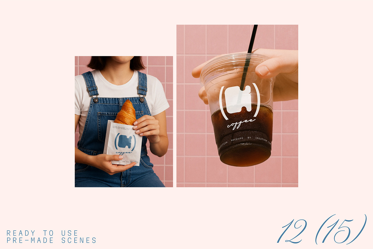 KORA - Coffee branding mockups, a Packaging Mockup by Creatoom (Photo 6 of 11)