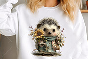 Whimsical Fall Autumn Animals PNG, a Seasonal Illustration by Canvas Craft (Thumbnail 5 of 10)