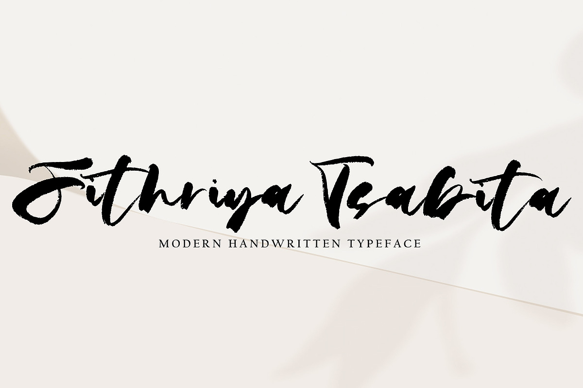 Fithriya Tsabita, a Handwritten Font by HaKi Studio (Photo 1 of 5)