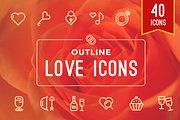 Weddings / Valentine's / Love Icons, an Outline Icon by Limitless (Thumbnail 1 of 2)