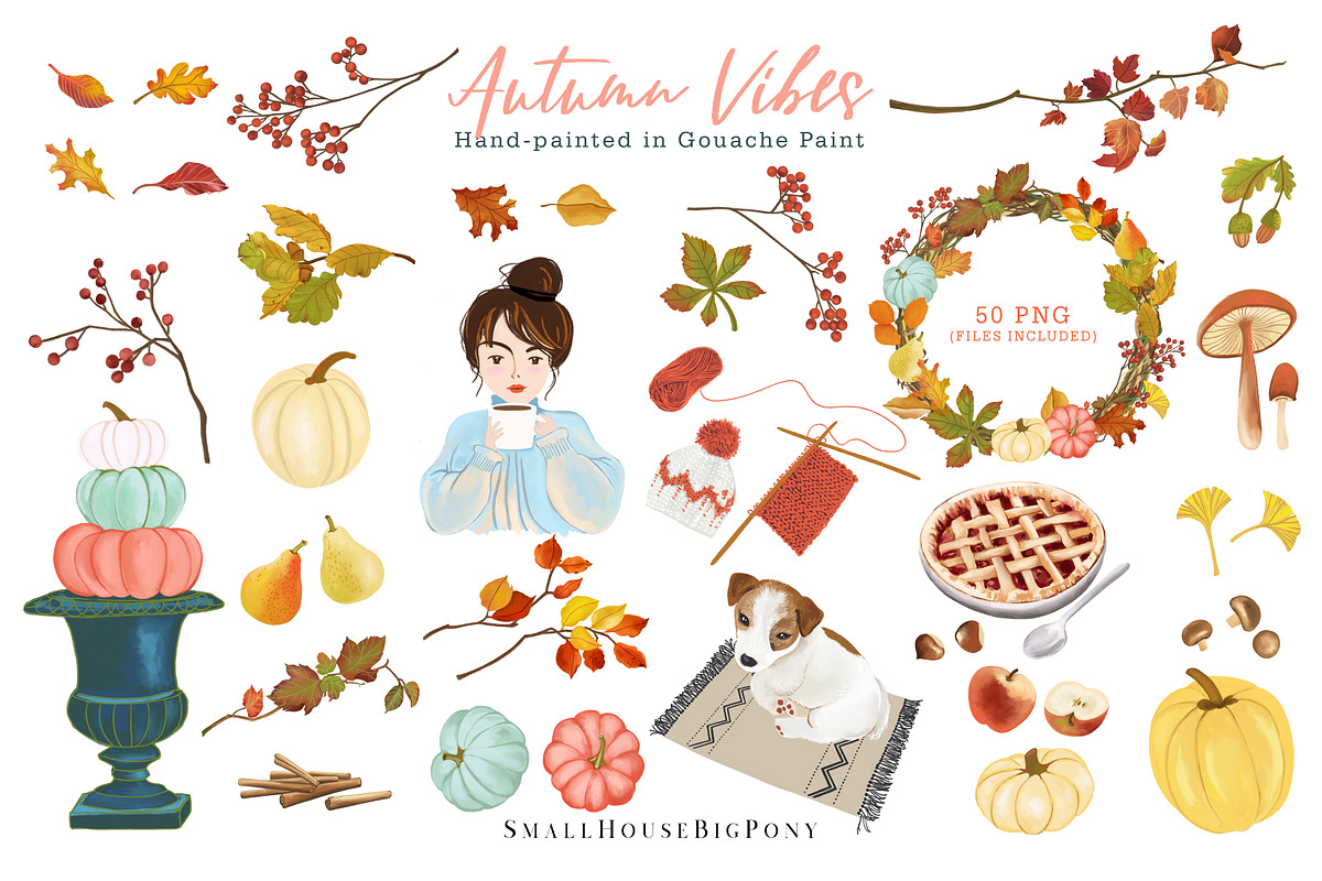 Autumn Vibes, a Decorative Illustration by SmallHouseBigPony (Photo 1 of 6)