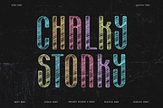 Chalky Stonky - Chalk & School Font, a Sans Serif Font by Iqsiart Studio (Thumbnail 1 of 6)