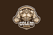 Golem Mascot Esport Logo, a Branding & Logo Template by prps.std (Thumbnail 3 of 3)