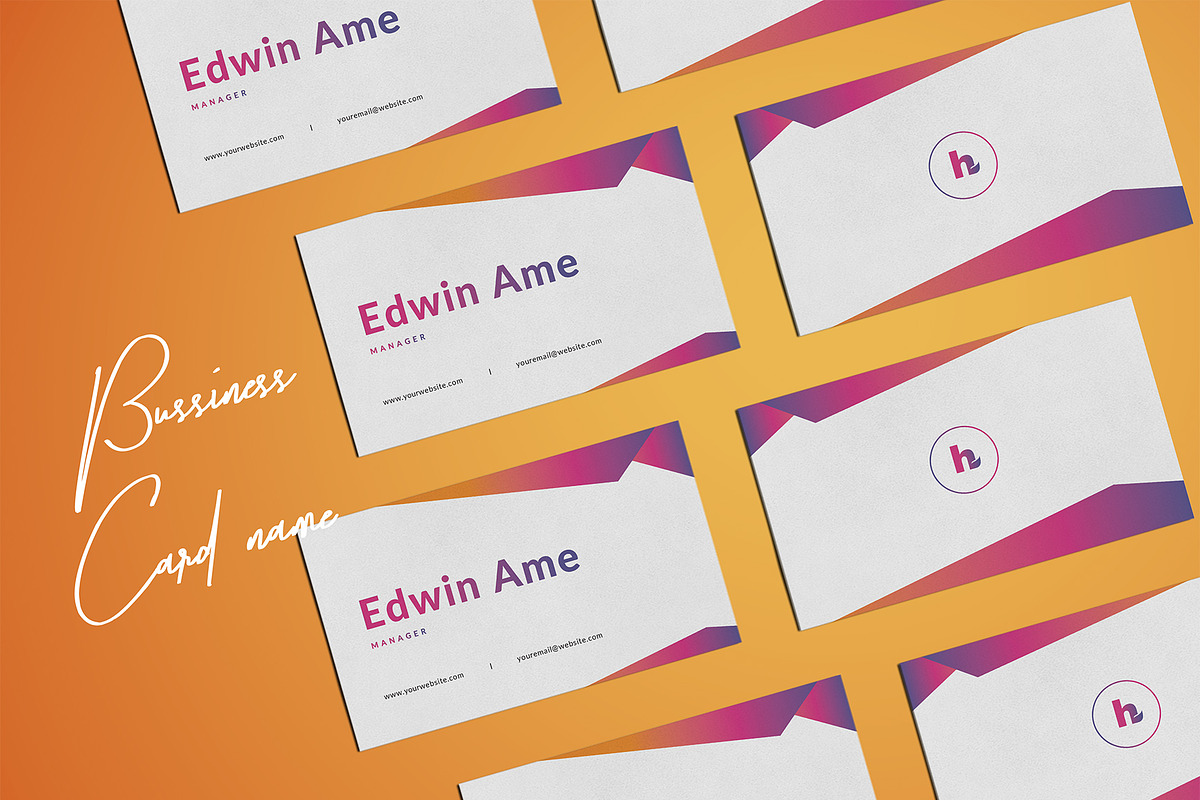 GRADIENT STATIONERY, a Stationery Template by Meknya (Photo 4 of 5)