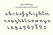 Midnight Diner Left-leaning Script, a Script Font by Leah Design (Thumbnail 17 of 20)